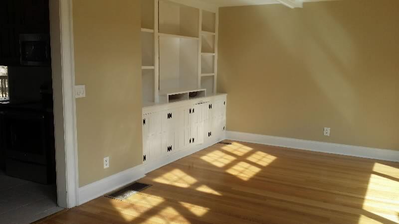 Living room of recently funded hard money loan for a fix and flip in norwalk ct