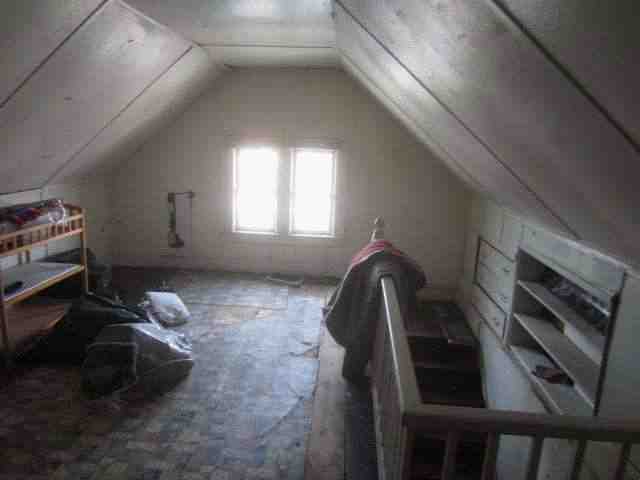 Attic before renovations for recently funded hard money loan in new jersey