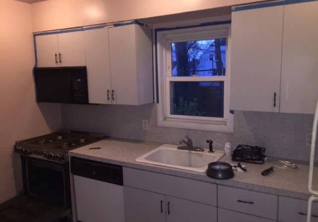 Kitchen prior to renovations funded by a hard money lender in newark nj