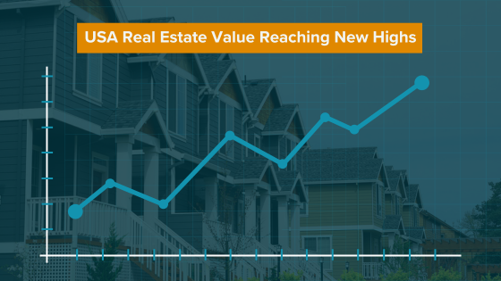 USA Real Estate Value Reaching New Highs